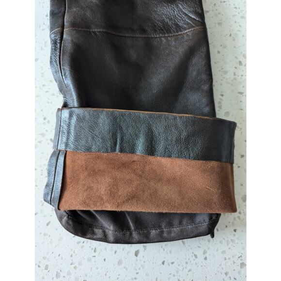 Wilson's Leather Maxima | Vintage Chocolate Brown Leather Pants | Size 6 - Picture 13 of 15